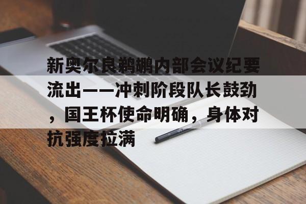 新奥尔良鹈鹕内部会议纪要流出——冲刺阶段队长鼓劲，国王杯使命明确，身体对抗强度拉满的简单介绍-开云集团